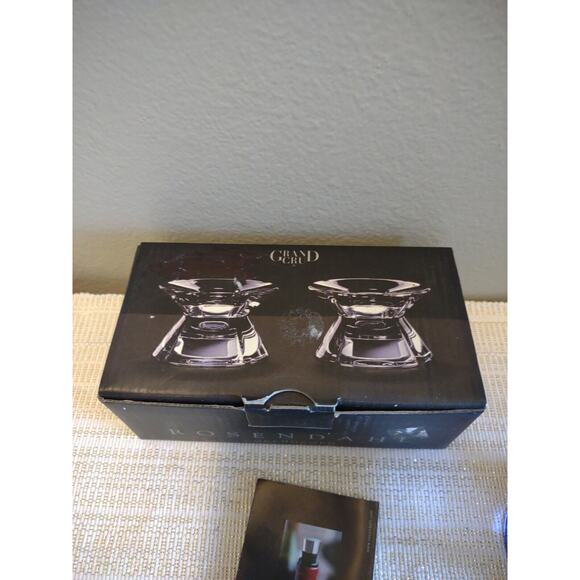 Rosendahl Grand Cru Glass Candle Stick Holders Purple GUC with original box - Picture 9 of 13